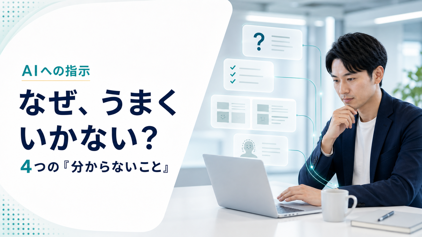 AIに指示してもうまくいかないのはなぜ？手戻りを減らす4つの確認ポイント