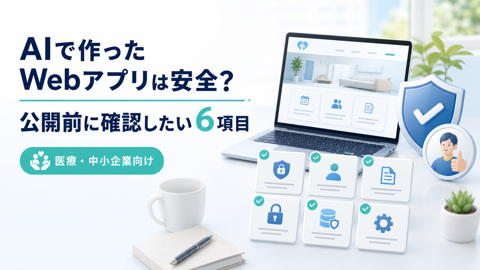 AIで作ったWebアプリは安全？公開前に確認したい6項目